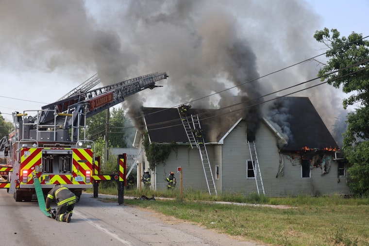 Indianapolis East Side Church Fire Prompts Water Relay
