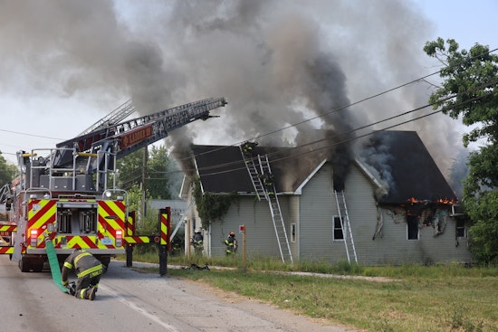 Indianapolis East Side Church Fire Prompts Water Relay