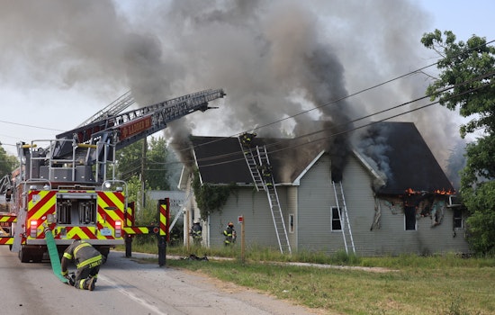 Indianapolis East Side Church Fire Prompts Water Relay