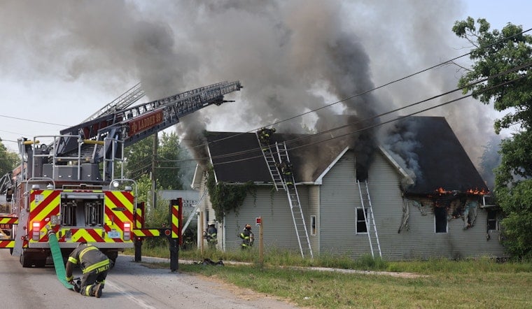 Indianapolis East Side Church Fire Prompts Water Relay