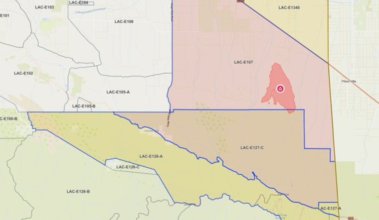 Jesus Canyon Blaze Triggers Sudden Evacuations Near E Avenue Z