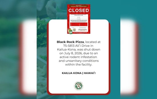 Kailua-Kona Pizza Joint Red-Tagged After Inspectors Find Rodent Mess