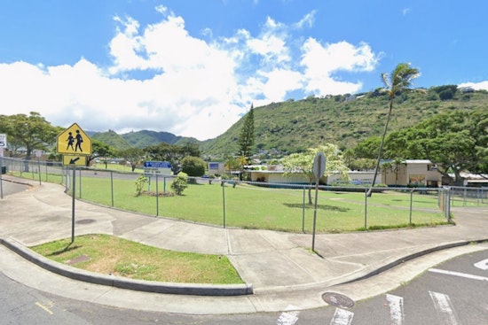 Kaimuki Blaze Erupts in Empty Jarrett Middle School Building