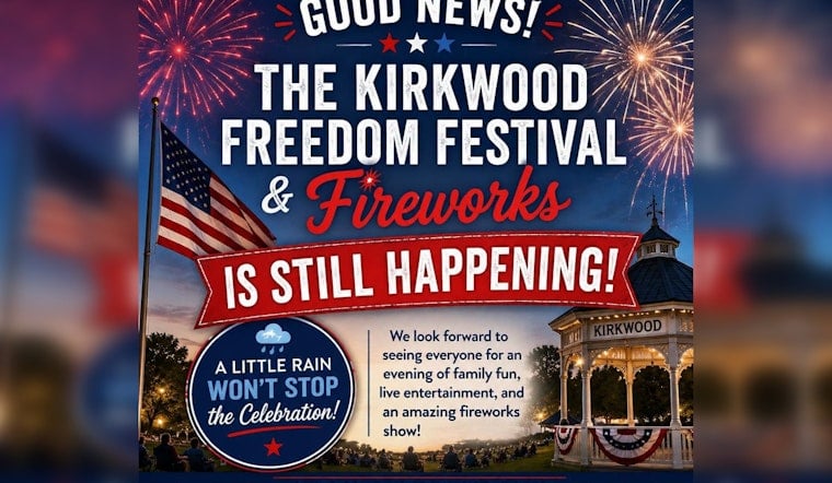 Rain Soaks Kirkwood, But Freedom Festival Crowd Stays Put