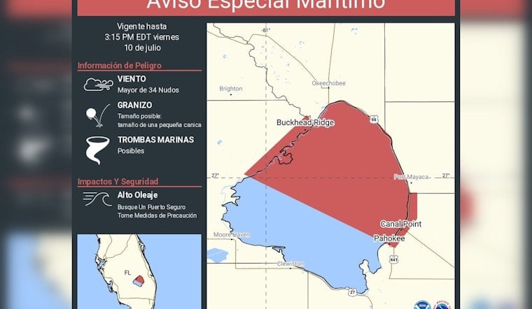 Lake Okeechobee Boaters Scramble As Spanish Storm Alert Hits