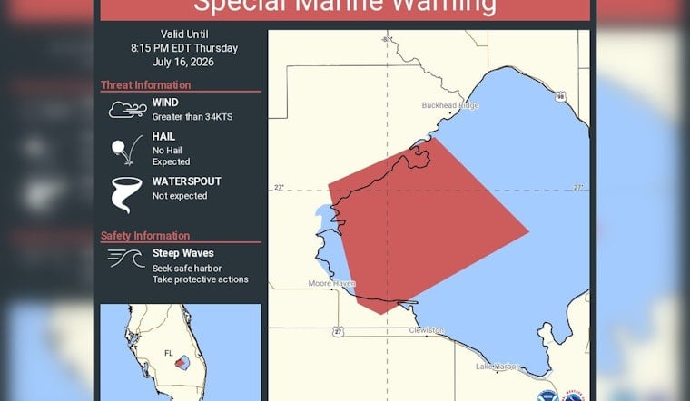 Lake Okeechobee Storm Warning Sends Boaters Racing for Shore