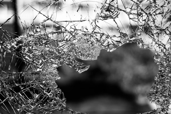 Las Vegas Driver's Windshield Shattered By Flying Industrial Chain Link