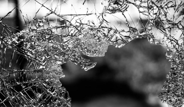 Las Vegas Driver's Windshield Shattered By Flying Industrial Chain Link