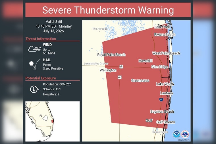 Late-Night Storm Blast Jolts West Palm Beach And Neighbors