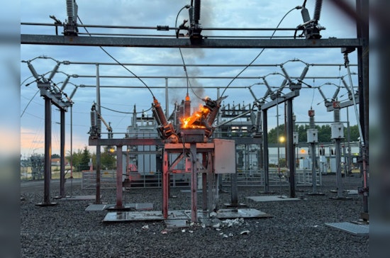 Bolt From the Blue Ignites Cornelius Substation, Hundreds Left in the Dark
