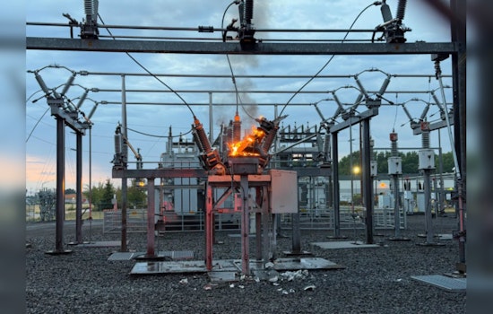 Bolt From the Blue Ignites Cornelius Substation, Hundreds Left in the Dark