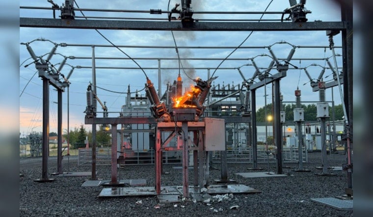 Bolt From the Blue Ignites Cornelius Substation, Hundreds Left in the Dark