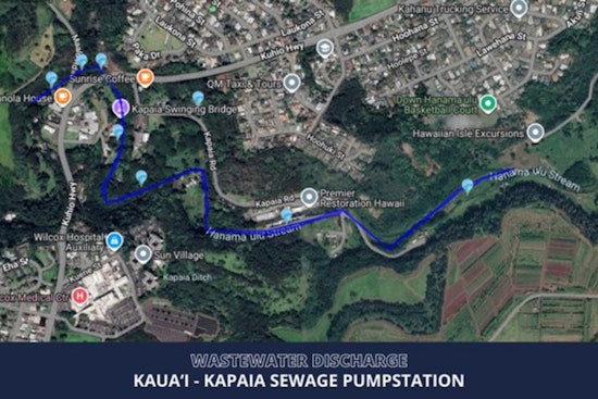 Līhuʻe Streets Swamped as 1,000-Gallon Sewage Snafu Triggers Water Warning