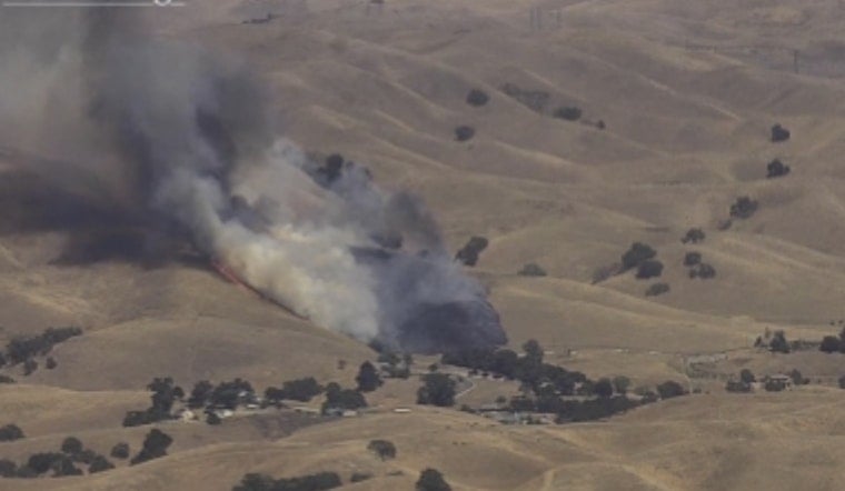 Little Valley Hills Light Up As Fire Crews Race To Stop Brush Blaze