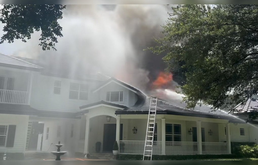 Lone Pine Inferno: Flames Rip Through Delray Beach Home