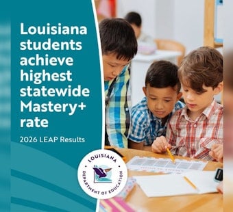 Louisiana Students Set LEAP Record As Mastery Rate Climbs To 36 Percent