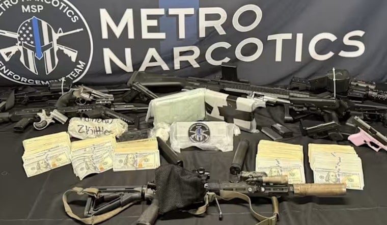 Macomb Drug Squad Hits Detroit House, Grabs Fentanyl, Meth And Hot Guns