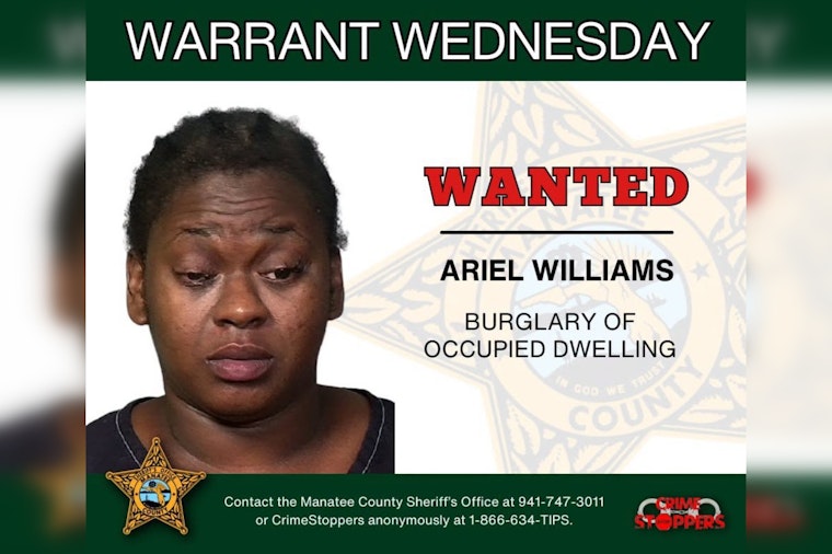 Manatee Deputies Hunt Ariel Williams In Occupied Home Burglary Case