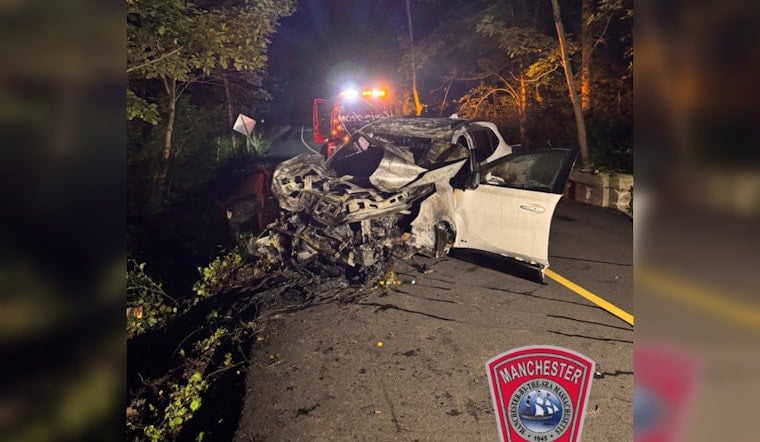 Manchester Crash Sends One Patient To Trauma Center After Vehicle Fire