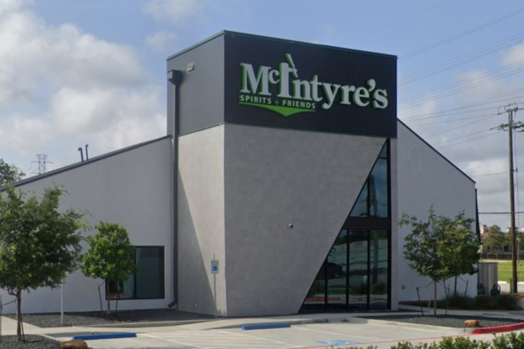 McIntyre's Plants Sports Bar Flag On The Guadalupe In New Braunfels