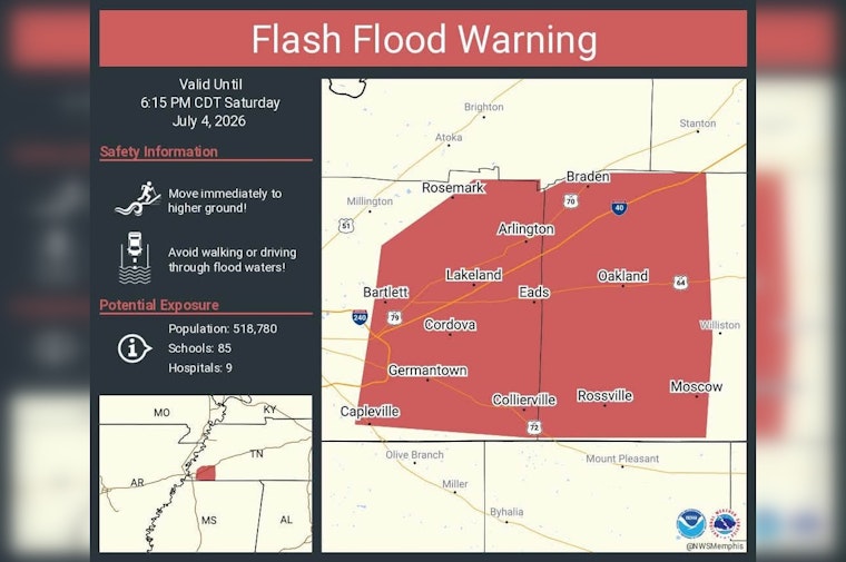 Memphis Flash Flood Warning Hits Suburbs