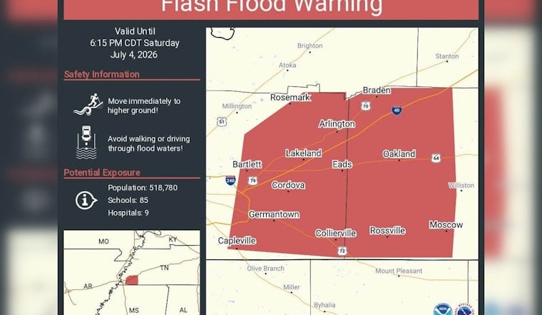 Memphis Flash Flood Warning Hits Suburbs