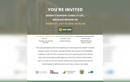 Miami Gardens Set To Break Ground On 153 Affordable Senior Residences