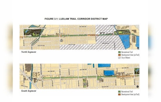 Miami’s $42 Million Ludlam Trail Remains Stalled Behind Fences