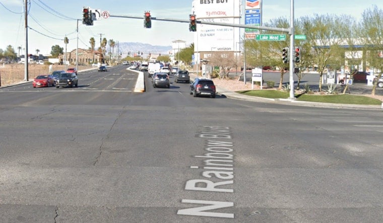 Midday Stabbing Shakes Busy Rainbow And Lake Mead Corner