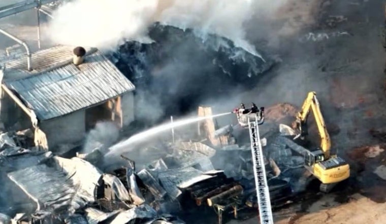 Middlefield Sawmill Inferno Guts MK Hardwoods, Sends Smoke Across Town