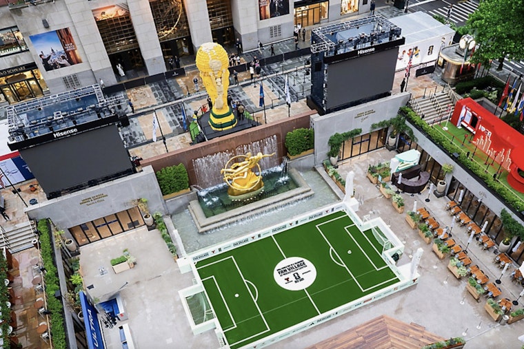 Midtown Goes Full Soccer as Rockefeller Center Becomes World Cup Ground Zero