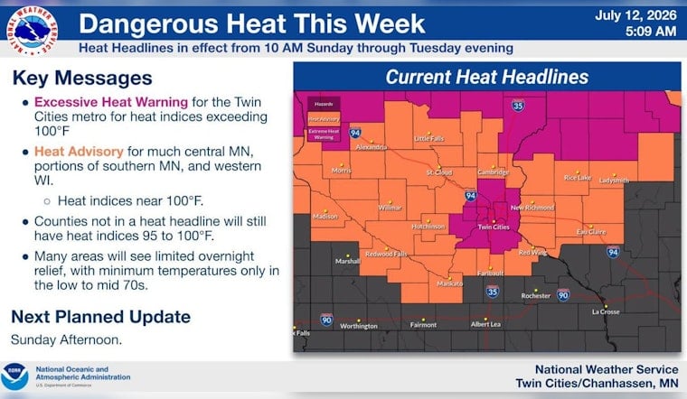 Minneapolis On Melt Watch As Heat Index Nears Triple Digits