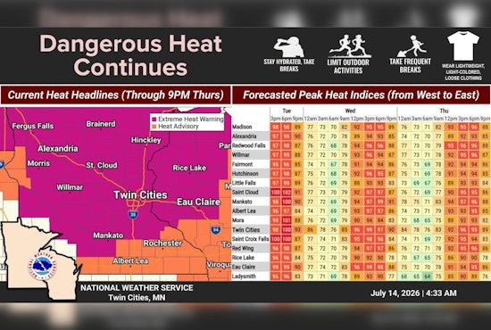 Minneapolis Set To Broil As Brutal Heat Wave Nears 97 Degrees