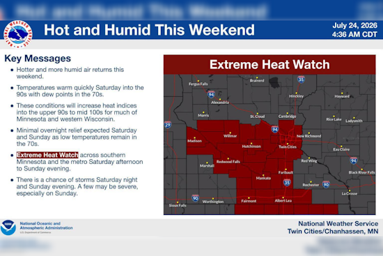 Minneapolis Set To Fry As Weekend Heat Turns Brutal
