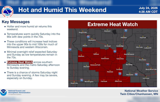 Minneapolis Set To Fry As Weekend Heat Turns Brutal