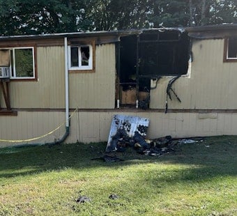 Monroe Mobile Home Inferno Leaves Man and Dog Dead