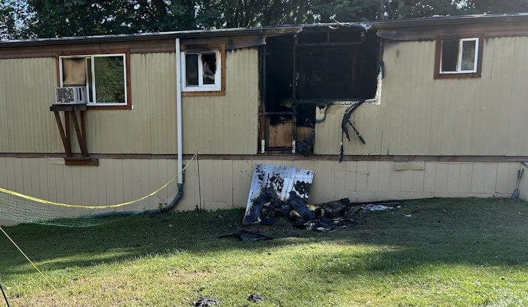 Monroe Mobile Home Inferno Leaves Man and Dog Dead