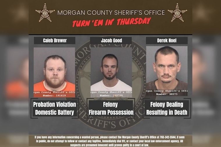 Morgan County Seeks Three Suspects In Serious Felony Cases