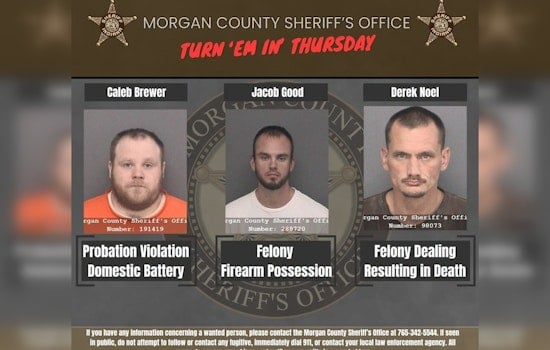 Morgan County Seeks Three Suspects In Serious Felony Cases