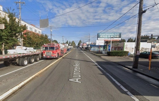 Morning Fire Snarls Aurora Ave N Apartment Building, Crews Warn Drivers To Stay Away