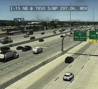 Mystery Blaze Chokes I-15 With Thick Black Smoke Near Midvale Main