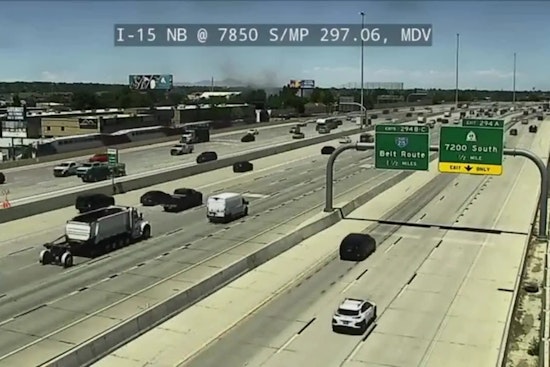 Mystery Blaze Chokes I-15 With Thick Black Smoke Near Midvale Main
