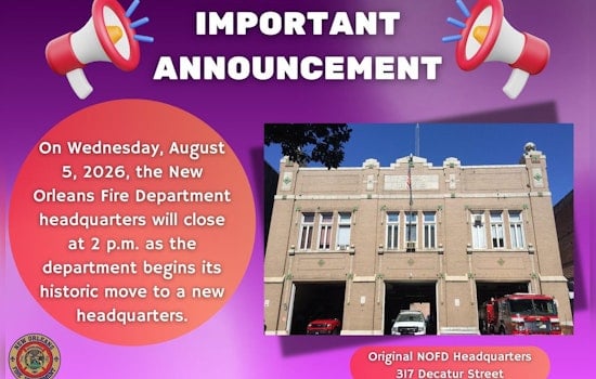 New Orleans Fire Department Finally Leaves Its French Quarter Headquarters