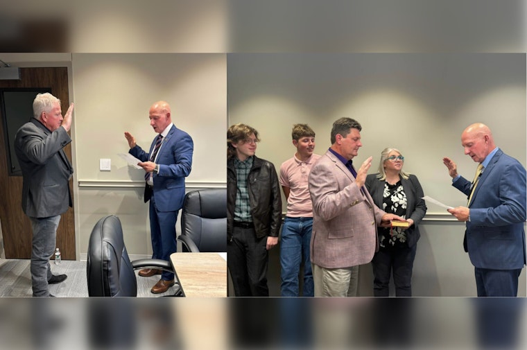 New Sheriff, New Brass As Weaver Swears In Top Deputies In Norman
