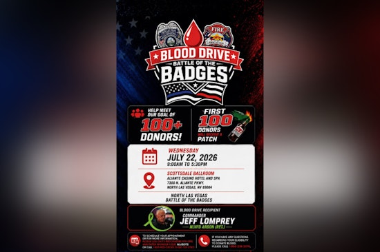 North Las Vegas Cops, Firefighters In High-Stakes Blood Drive Showdown
