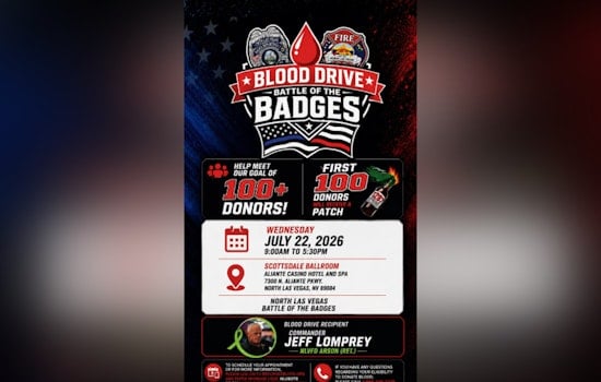 North Las Vegas Cops, Firefighters In High-Stakes Blood Drive Showdown