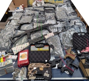 North Texas Drug Sweep Nets Mercedes, Mountains of Dope and 73 Guns