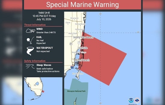 NWS Sounds Biscayne Bay Alarm, Tells Miami Boaters To Run For Harbor