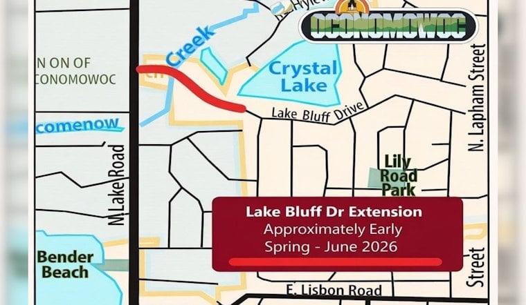 Oconomowoc Lake Bluff Drive Project Gets Moving Again After Creek Delay