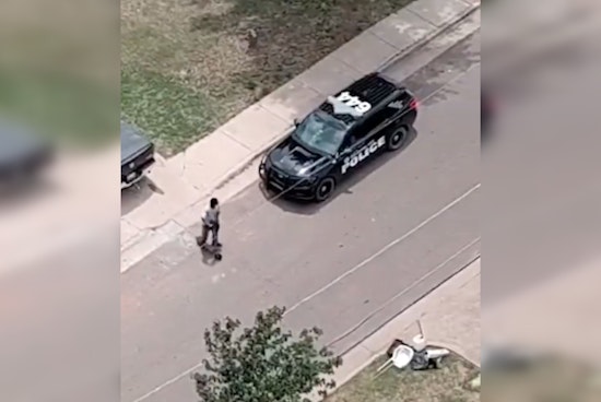 OKC Cops’ Eye in the Sky Spots Grant High Suspect Chucking Gun